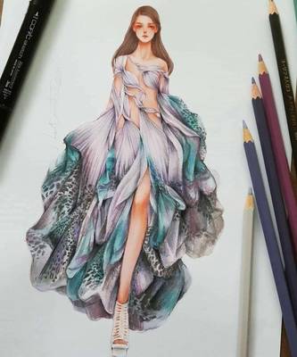 服裝設(shè)計(jì) | 馬克筆時(shí)裝手繪插畫(huà)